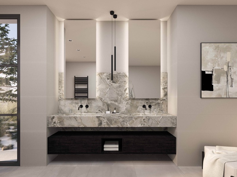 Bliss Cascata badkamermeubel, model Karl glossy