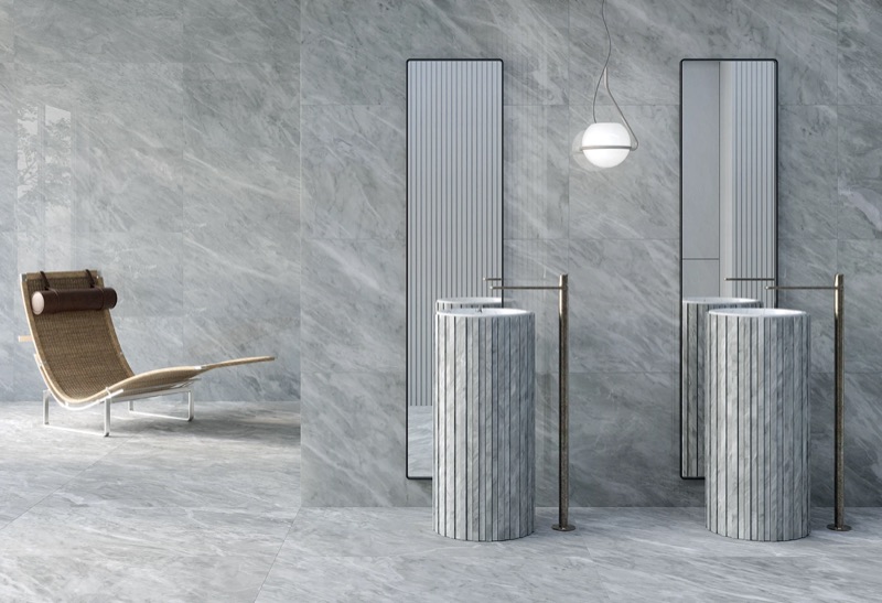 Keope Versilia Nuvolato Grey, badkamer