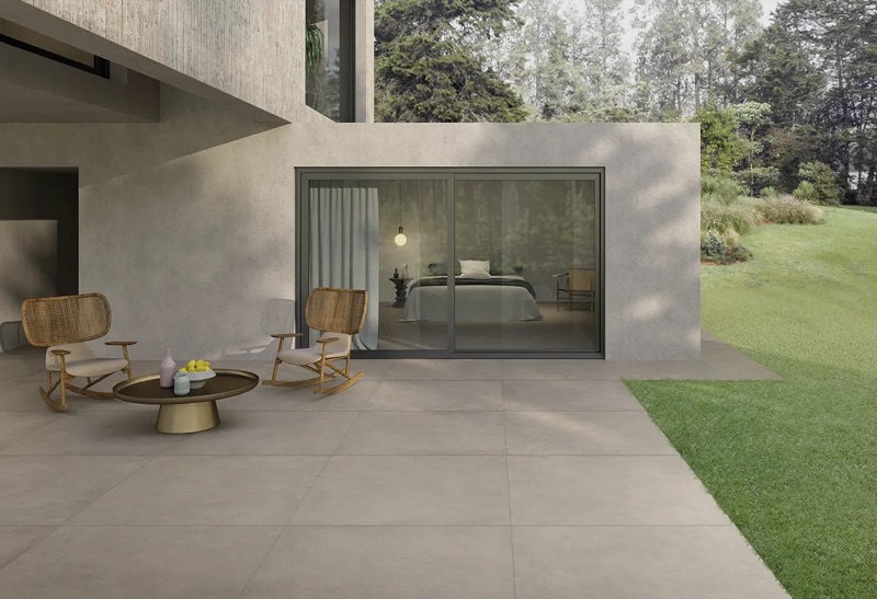 Keope Geo, terras met zicht op slaapkamer
