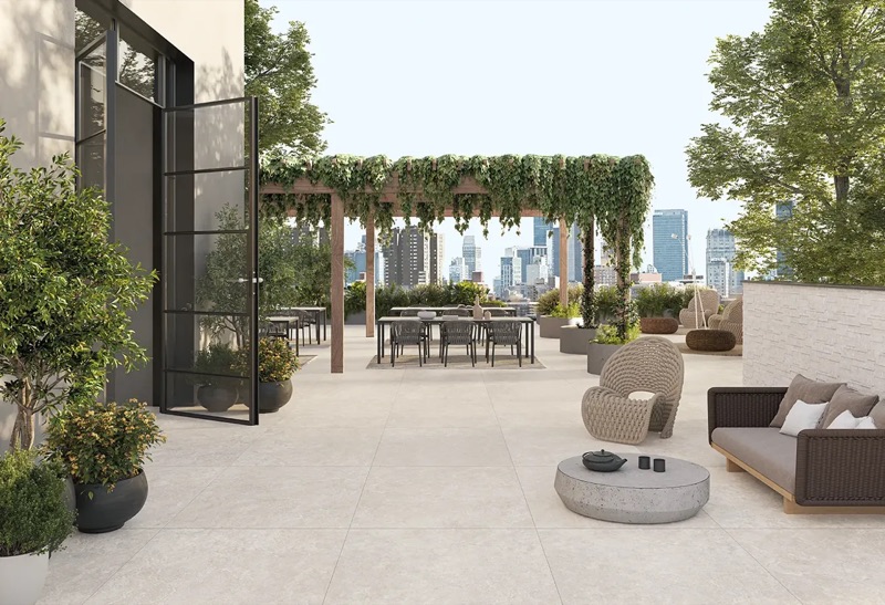 Keope Trevi, dakterras met pergola