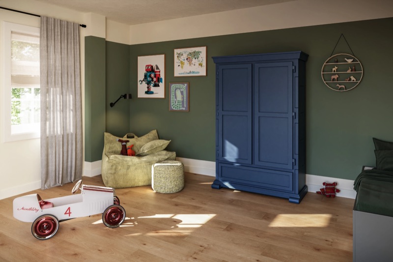 Saffier Estrada Napa Oak, groene kinderkamer